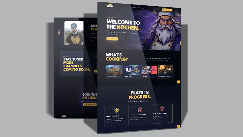 Chef Zeus Landing Page